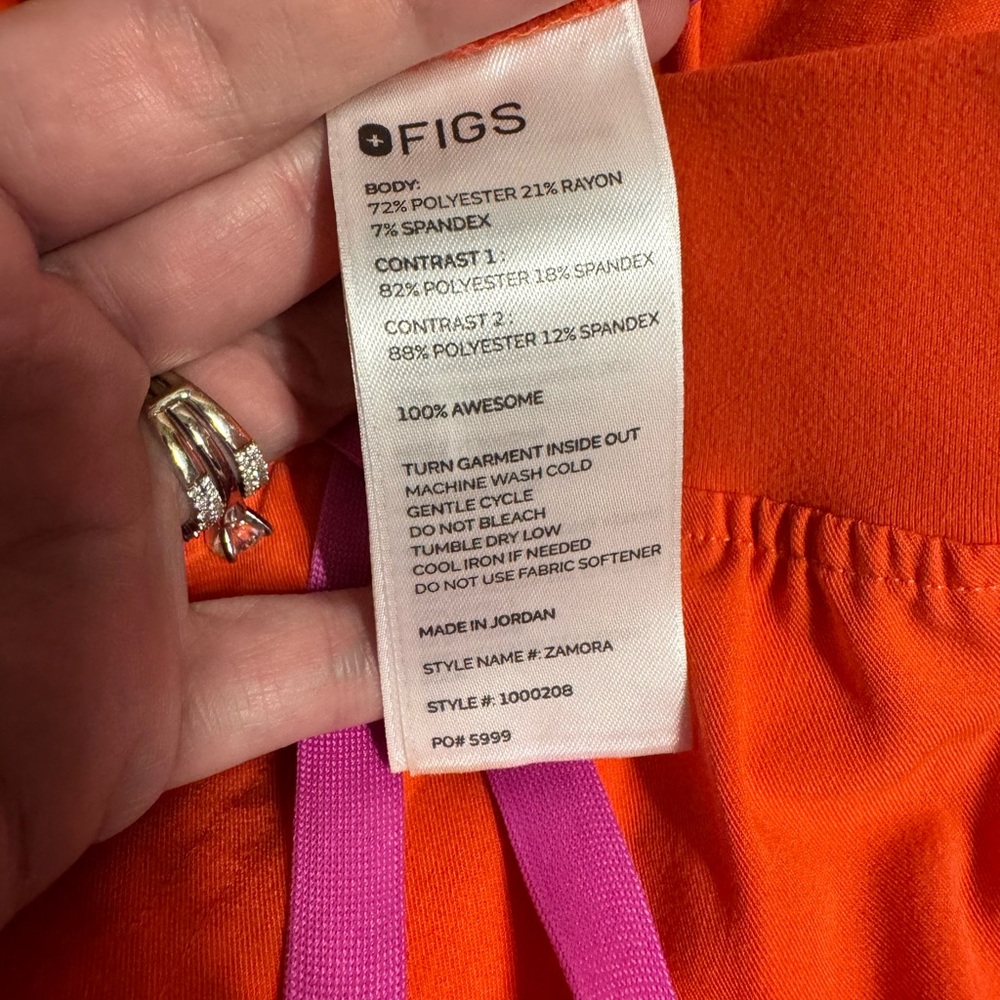🔥 Figs Fireside Caterina One Pocket Top & Zamora Jogger Scrub Bottoms XXL - Picture 4 of 8